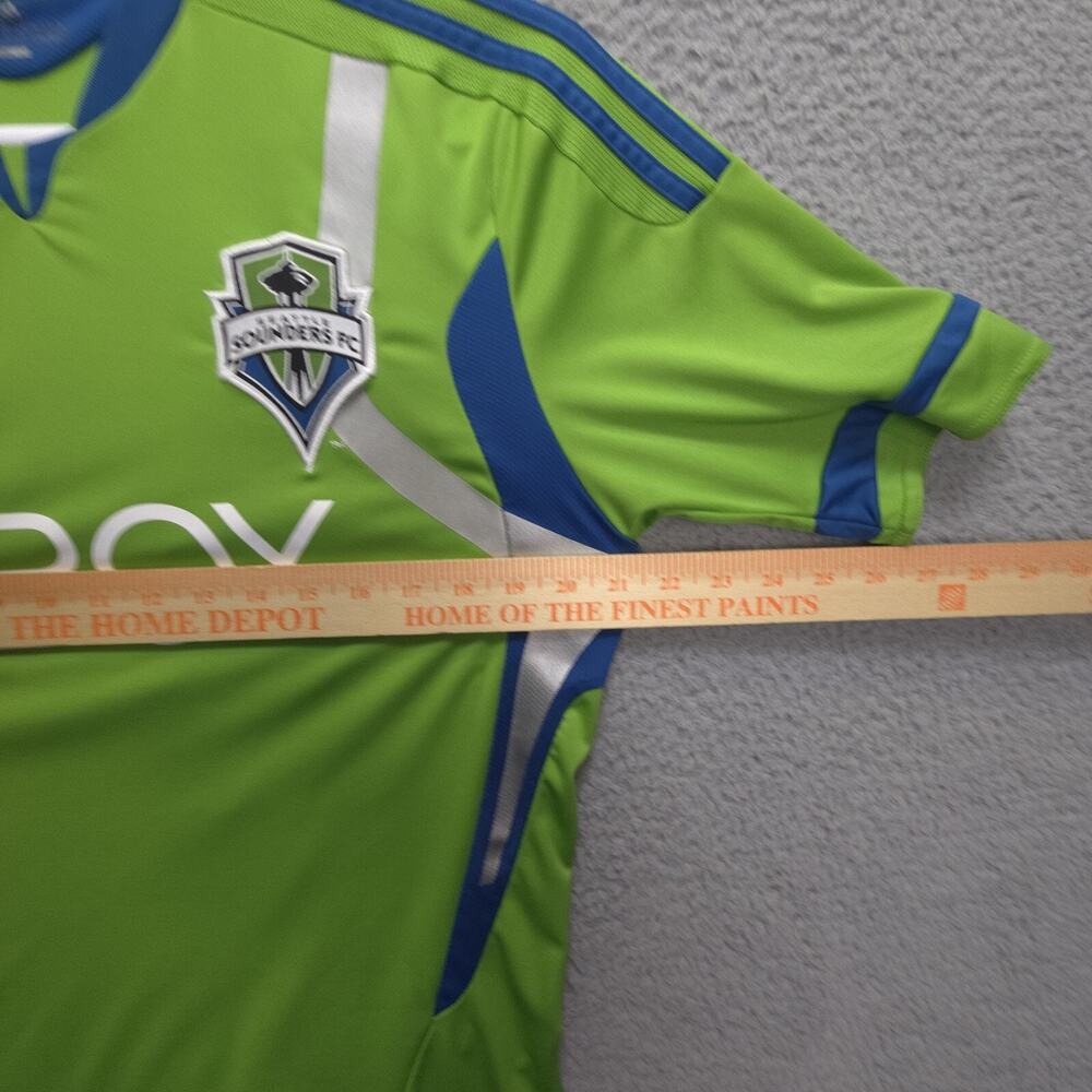 Seattle Sounders Jersey Mens Medium Adidas Climacool 11/12 Home Jhon Hurtado #34 - Picture 5 of 16